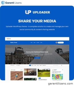 Uploader – Advanced Media Sharing Theme