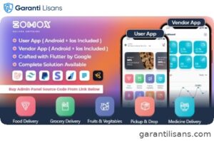 User & Vendor App for Zomox Grocery, Food, Pharmacy Courier Delivery
