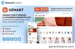 UzMart Multi-Vendor E-commerce Marketplace – eCommerce Mobile App, Web, Seller and Admin Panel