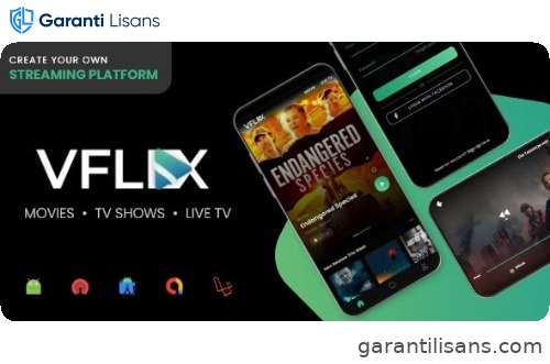 VFLIX – Movies, TV Shows, Live TV Streaming App with Admin Panel