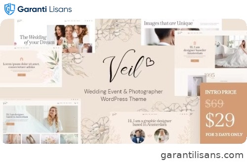 Veil – Wedding Event & Photographer WordPress Theme