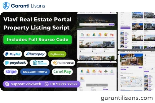 Viavi Real Estate Portal – Property Listing Script