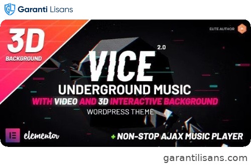 Vice: Underground Music Elementor WordPress Theme