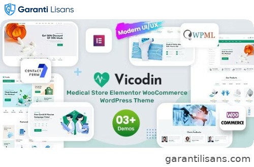 Vicodin – Medical Store WordPress Theme