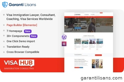 VisaHub – Immigration Consulting WordPress Theme