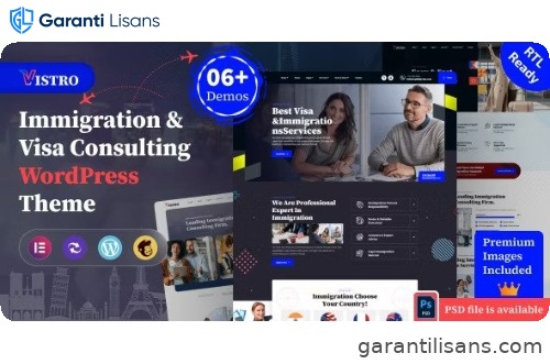 Vistro – Immigration Visa Consulting WordPress Theme