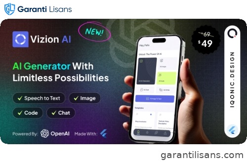 Vizion AI – AI Creator App with Flutter with ChatGPT-4o