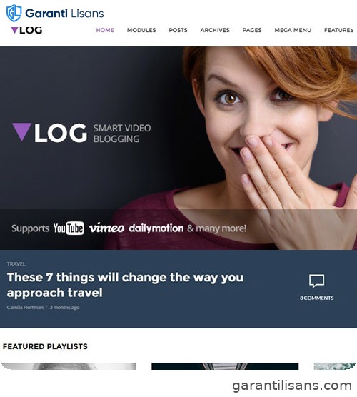 Vlog – Video Blog / Magazine WordPress Theme