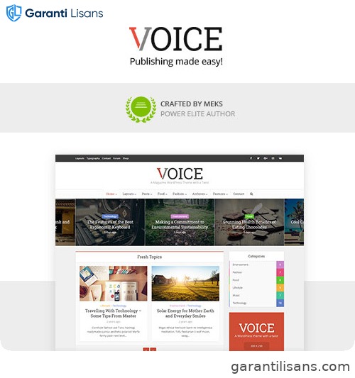 Voice – Clean News/Magazine WordPress Theme