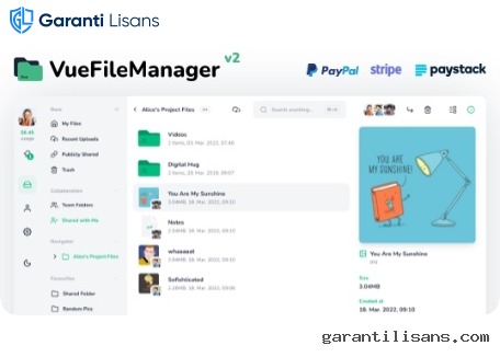 Vue File Manager Pro – Your Professional Storage Cloud Platform | PHP Scripts