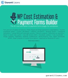 WP Cost Estimation & Payment Forms Builder