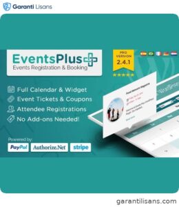 WP EventsPlus – Events Calendar Registration & Booking