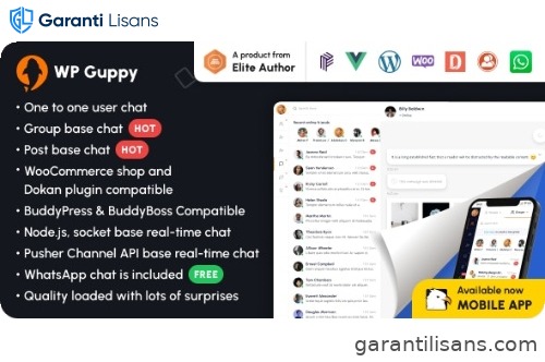WP Guppy Pro – A live chat plugin for WordPress, WooCommerce and BuddyPress