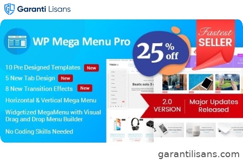 WP Mega Menu Pro – Responsive Mega Menu Plugin for WordPress