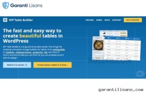 WP Table Builder Pro