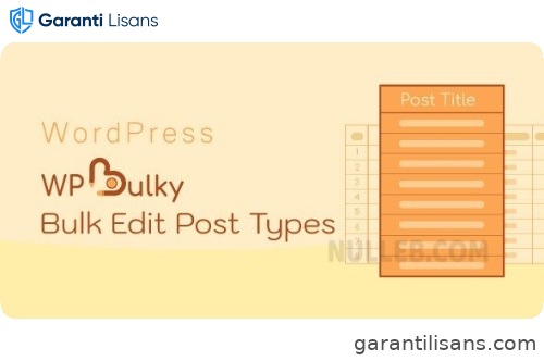 WPBulky – WordPress Bulk Edit Post Types