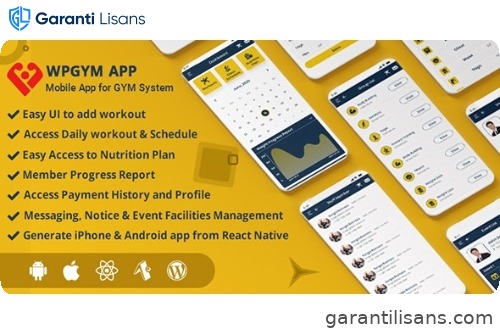 WPGYM App – Mobile App for WordPress Gym System
