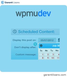 WPMU DEV Schedule Selected Content