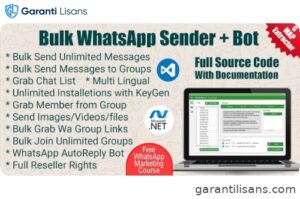 WaSender Bulk WhatsApp Sender + Group Sender + WhatsApp Auto Reply Bot