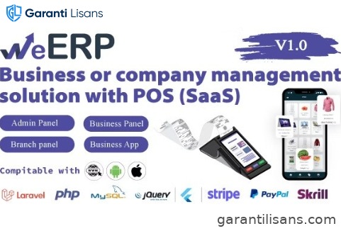 WeERP (SAAS) – Business or company management solution with POS including web panel