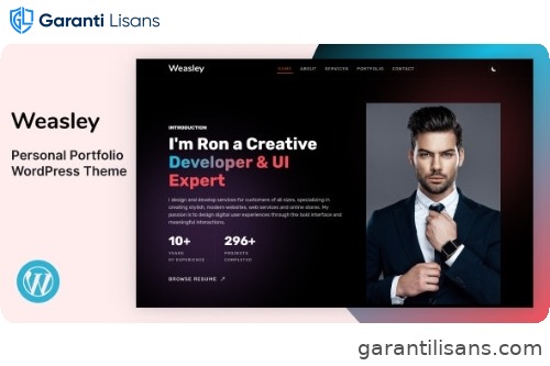 Weasley – Personal Portfolio WordPress Theme