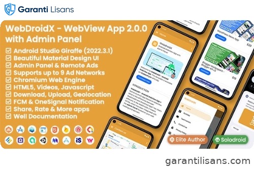 WebDroidX – Android WebView App with Admin Panel