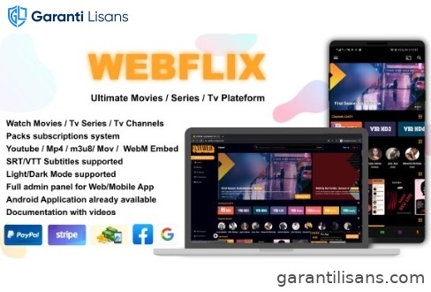 WebFlix – Movies – TV Series – Live TV Channels – Subscription