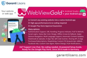 WebViewGold for Android | Convert website to Android app | No Code, Push, URL Handling & much more!