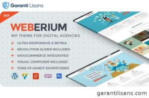 Weberium | Responsive WordPress Theme Tailored for Digital Agencies