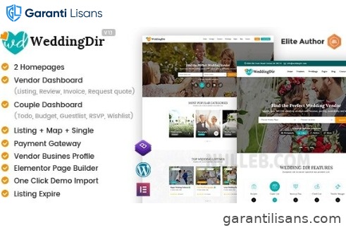 WeddingDir – Directory & Listing WordPress Theme for Vendor / Supplier