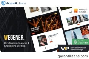 Wegener | Construction Business & Engineering Building WordPress Theme