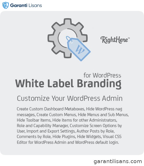 White Label Branding for WordPress