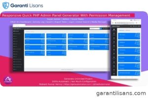[Windows] Automatic Responsive Admin Panel Generator with Permission Management from MySQL Database