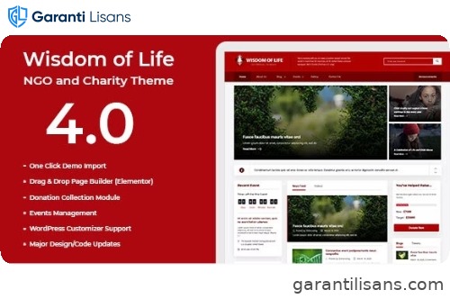 Wisdom Of Life: NGO and Charity Theme