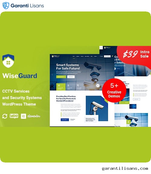 WiseGuard – CCTV and Security Systems WordPress Theme