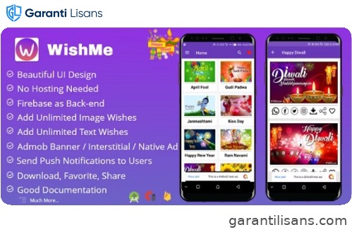WishMe – Festival Wishes Android App With Firebase Back-end