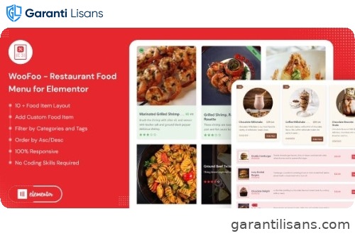 WooFoo – Restaurant Food Menu for Elementor