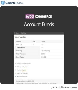 WooCommerce Account Funds