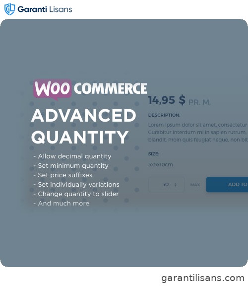 WooCommerce Advanced Quantity