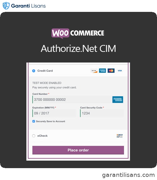 WooCommerce Authorize.Net CIM