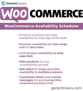WooCommerce Availability Scheduler