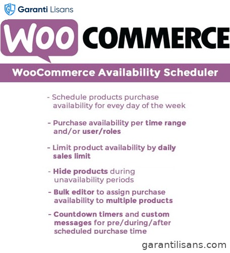WooCommerce Availability Scheduler