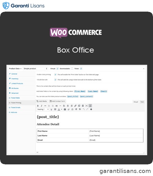 WooCommerce Box Office