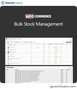 WooCommerce Bulk Stock Management