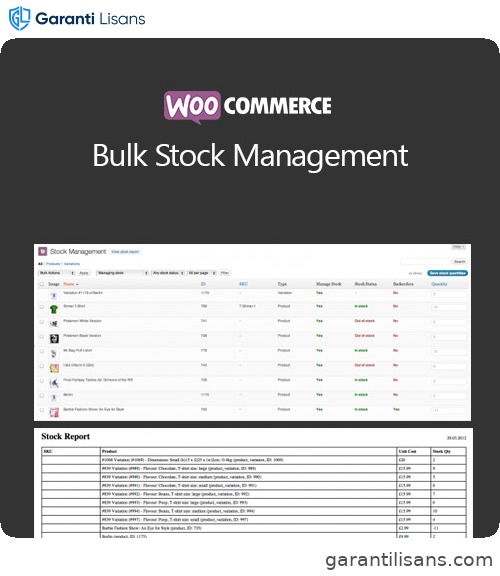 WooCommerce Bulk Stock Management