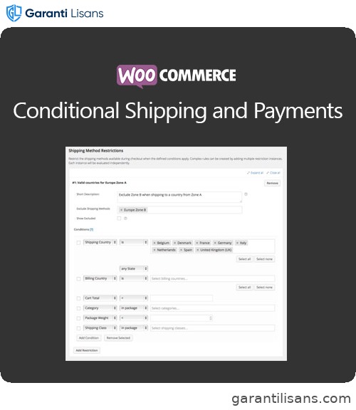 WooCommerce Conditional Shipping and Payments