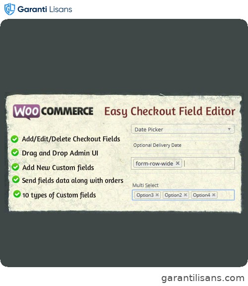 WooCommerce Easy Checkout Field Editor