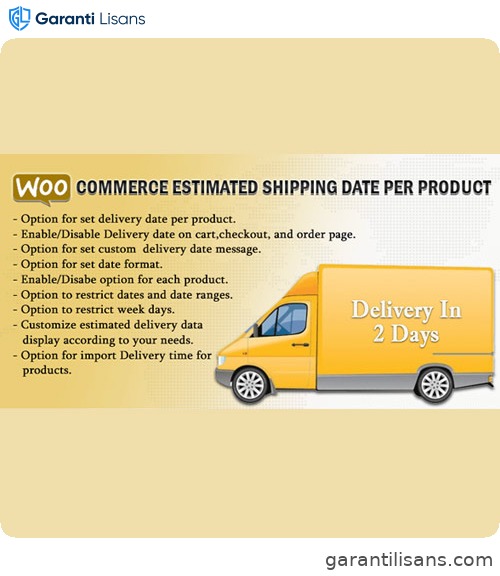 WooCommerce Estimated Shipping Date Per Product