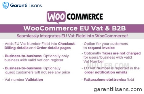 WooCommerce Eu Vat & B2B