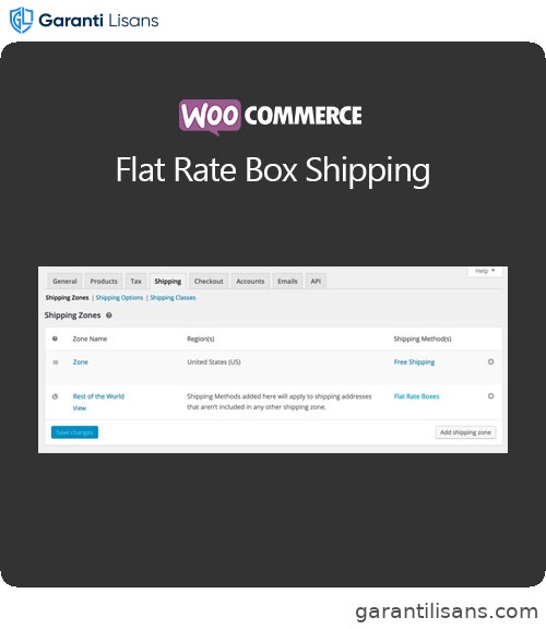 WooCommerce Flat Rate Box Shipping